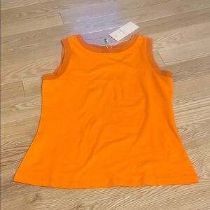 Vibrant Orange Sleeveless Top by Cream sz M NWT